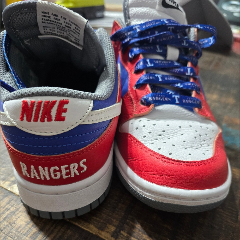 Custom Texas Rangers Nike Dunks